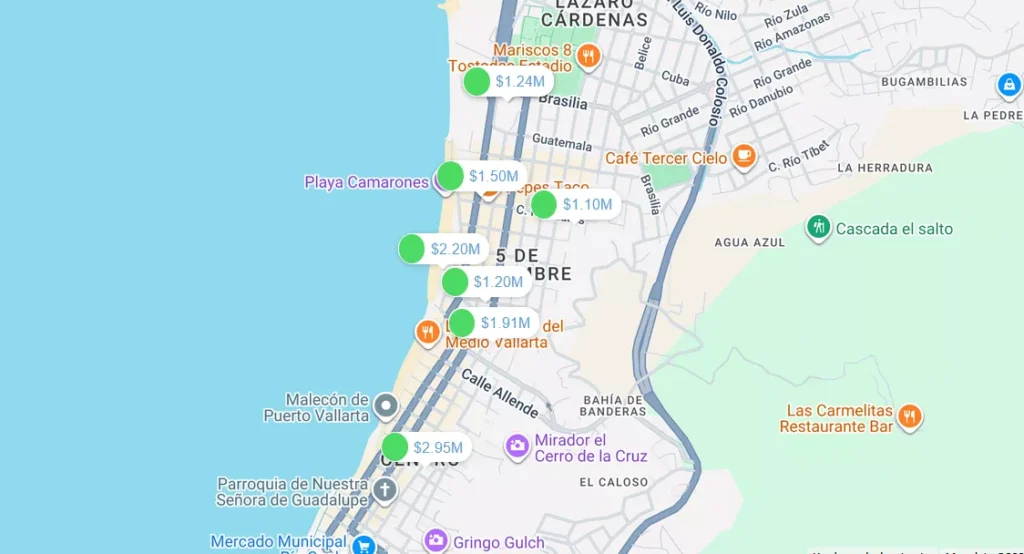 5 de Diciembre Map